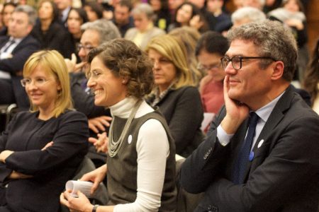 Mara Filippi Morrione, portavoce del Premio, e Roberto Natale, portavoce della presidente della Camera dei Deputati| ph. F.Passi