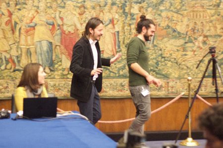 Diego Gandolfo e Alessandro di Nunzio, vincitori 2015 con l'inchiesta 'Fondi rubati all'agricoltura' | ph. F.Passi