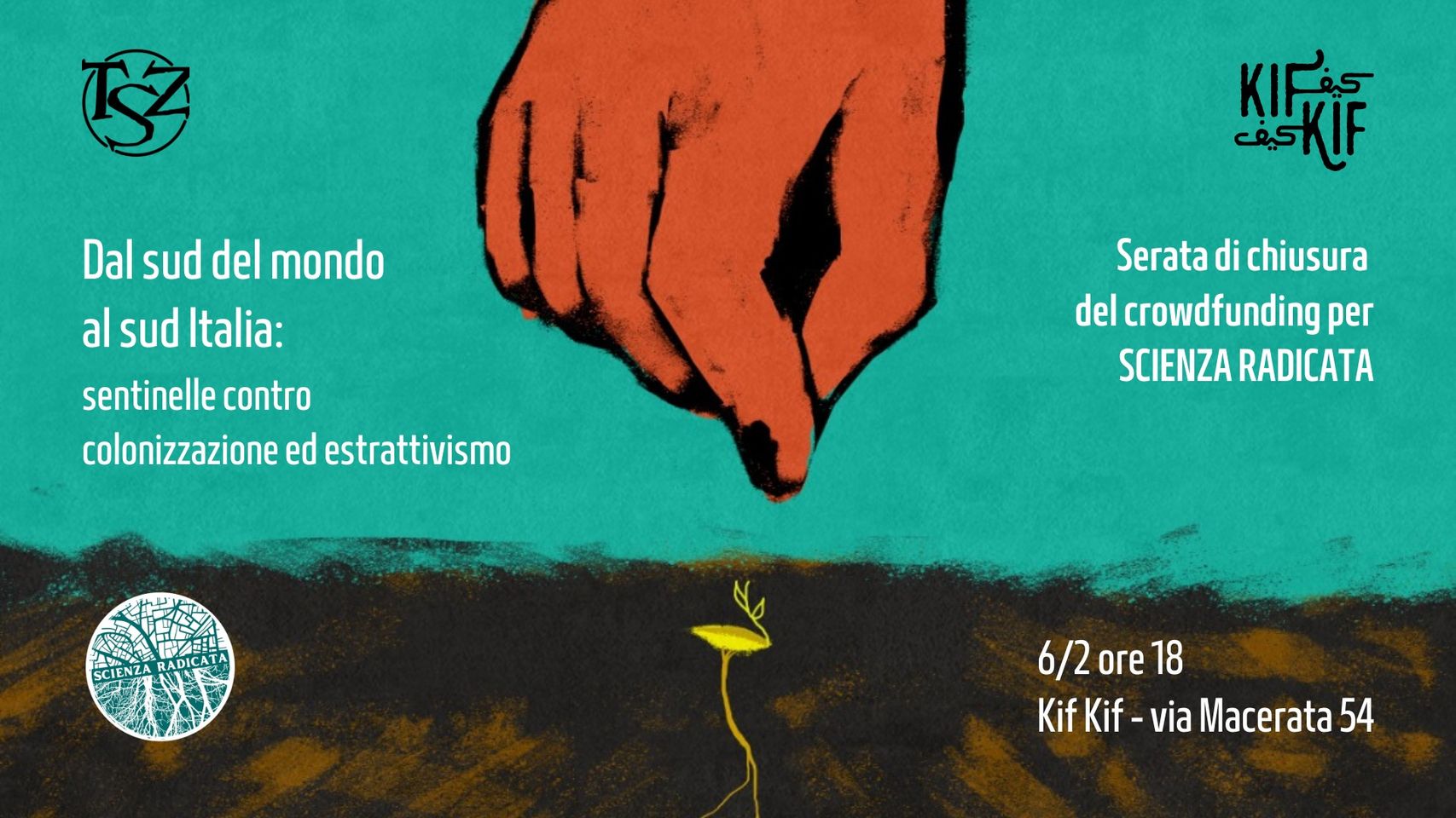 una mano che pianta un seme