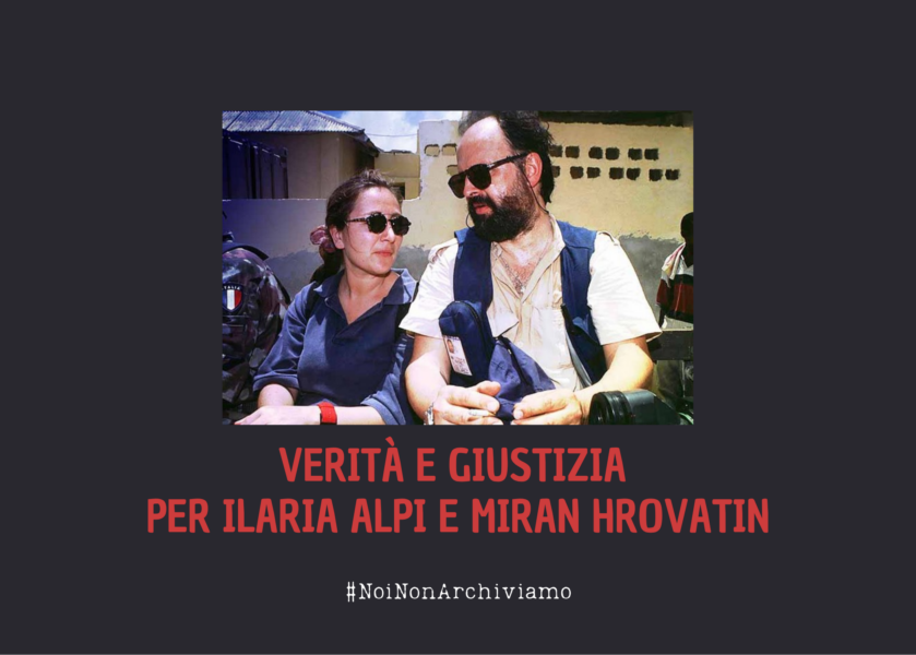 immagine di ilaria alpi e miran hrovatin a lavoro in somalia, prima del loro omicidio